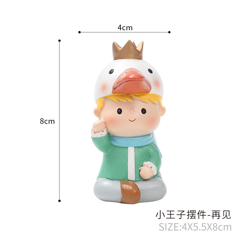 Hoàng tử nhỏ cảnh trang trí bánh bên chủ đề trang trí nướng bánh sinh nhật fondant trang trí cảnh búp bê - Trang trí nội thất shop bán đồ dcor bàn học