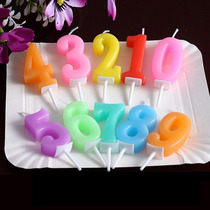Creative Childrens Birthday Candles Wish Candles Smoke Free Color Digital Candles Birthday Party Cake Decoration Candles