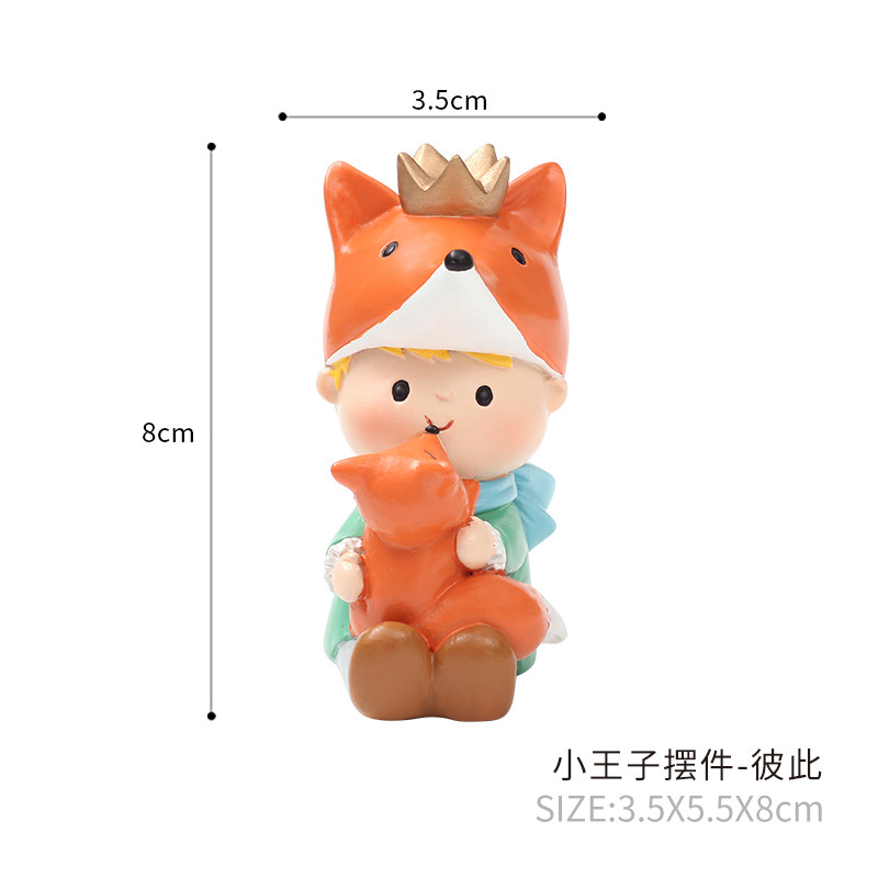Hoàng tử nhỏ cảnh trang trí bánh bên chủ đề trang trí nướng bánh sinh nhật fondant trang trí cảnh búp bê - Trang trí nội thất shop bán đồ dcor bàn học
