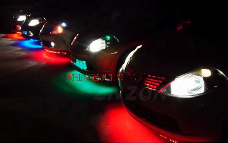 Phụ kiện sửa đổi xe máy WISP 12V đèn chiếu sáng Lantern Lantern với ngựa đua nhấp nháy đèn LED trang trí xe đèn - Phụ tùng xe máy đèn xi nhan xe máy