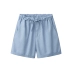 Amy yêu quần ống rộng nữ cao eo rủ 2019 mới hè co giãn eo thể thao quần cotton giản dị - Quần short shop đồ nữ Quần short
