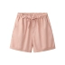 Amy yêu quần ống rộng nữ cao eo rủ 2019 mới hè co giãn eo thể thao quần cotton giản dị - Quần short shop đồ nữ Quần short