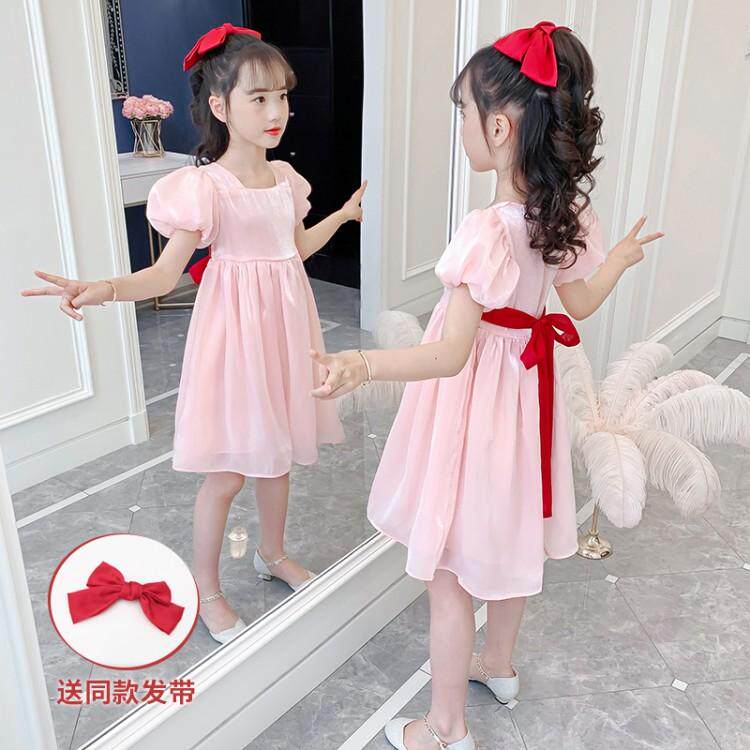 Children's suit girl's summer dress foreign dress 3 3 4 5 6 7 8 8 9 90 10 10 The Yanpie Girl Princess Dresses