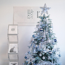 Blue Silver Blue Christmas Tree 1 8m 2m Christmas Tree Decoration Set Christmas Window Decoration Festive Silver