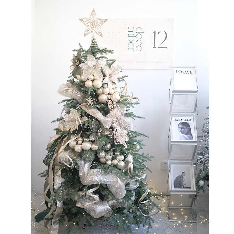 Bg Design Flowing Cloud Shadow 1.8m Christmas Tree Decoration Package 2.1m Christmas Decorations Christmas Arrangement