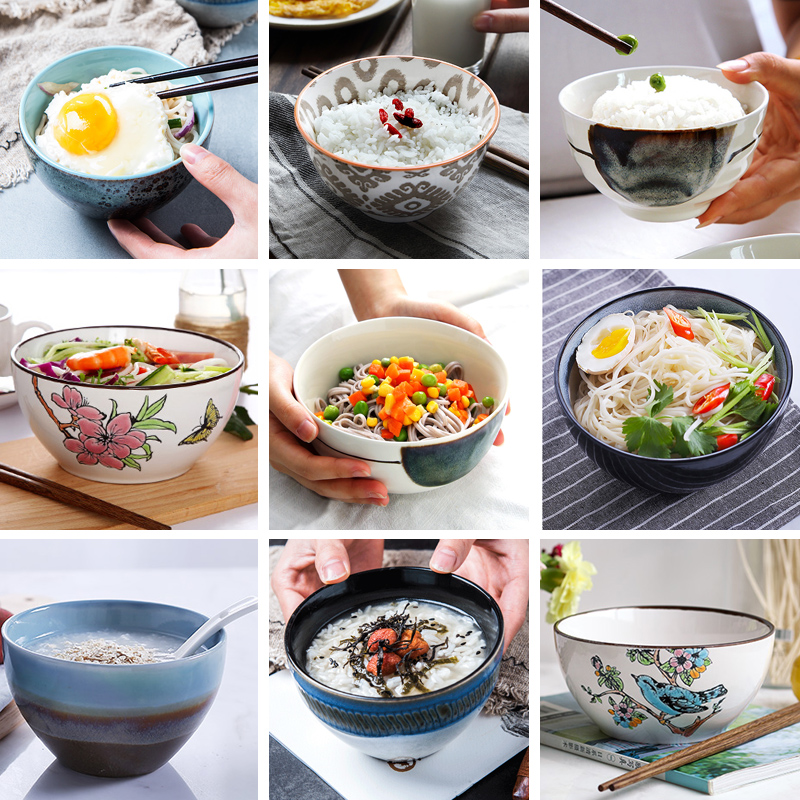 Porcelain color beauty creative to clearance 】 【 eat rice bowls of household ceramic bowl porringer dessert bowls of porridge