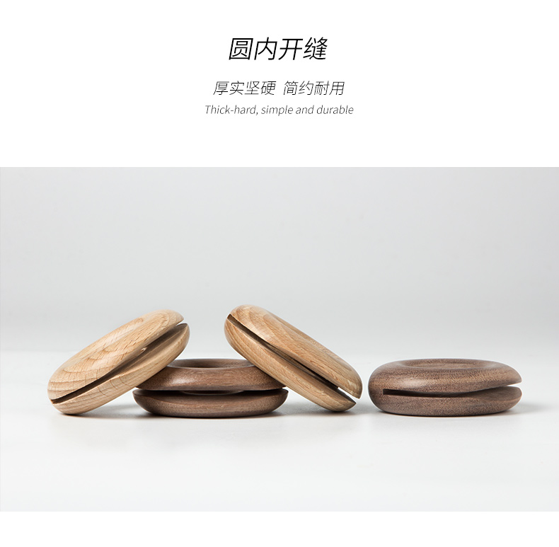 Porcelain color beauty Nordic ins creative wooden sealing clip food snack bags sealing clamp tea powder clip