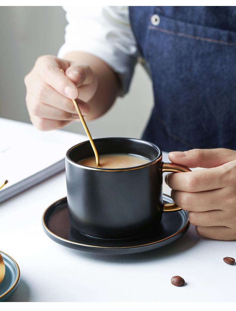 See Colour ins wind small European - style key-2 luxury porcelain color beauty creative ceramic coffee cups and saucers suit afternoon tea cup with a spoon