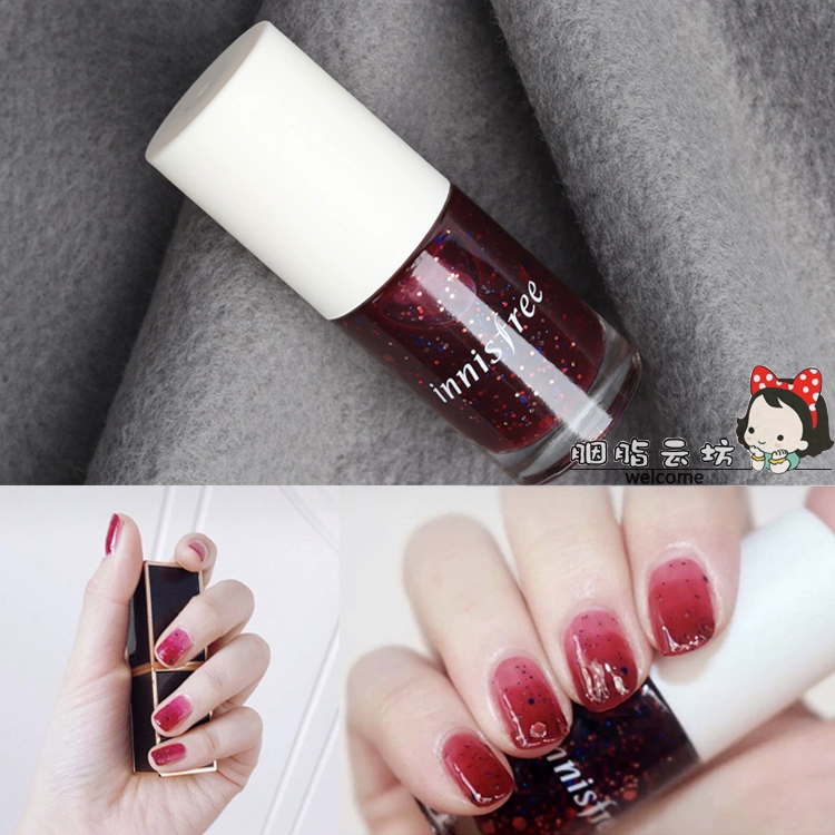 Counter innisfree / Sơn móng tay theo phong cách Hyatt 23 # Gothic rose Red rang trắng miễn phí - Sơn móng tay / Móng tay và móng chân