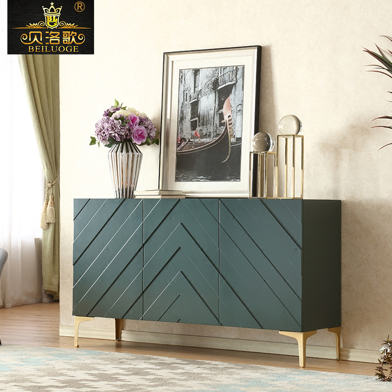 Bello Song New Pint Brief Modern Genguan Cabinet Multifunction Stainless Steel Door Hall Partition Cabinet Decoration Holding Cabinet Shoe Cabinet