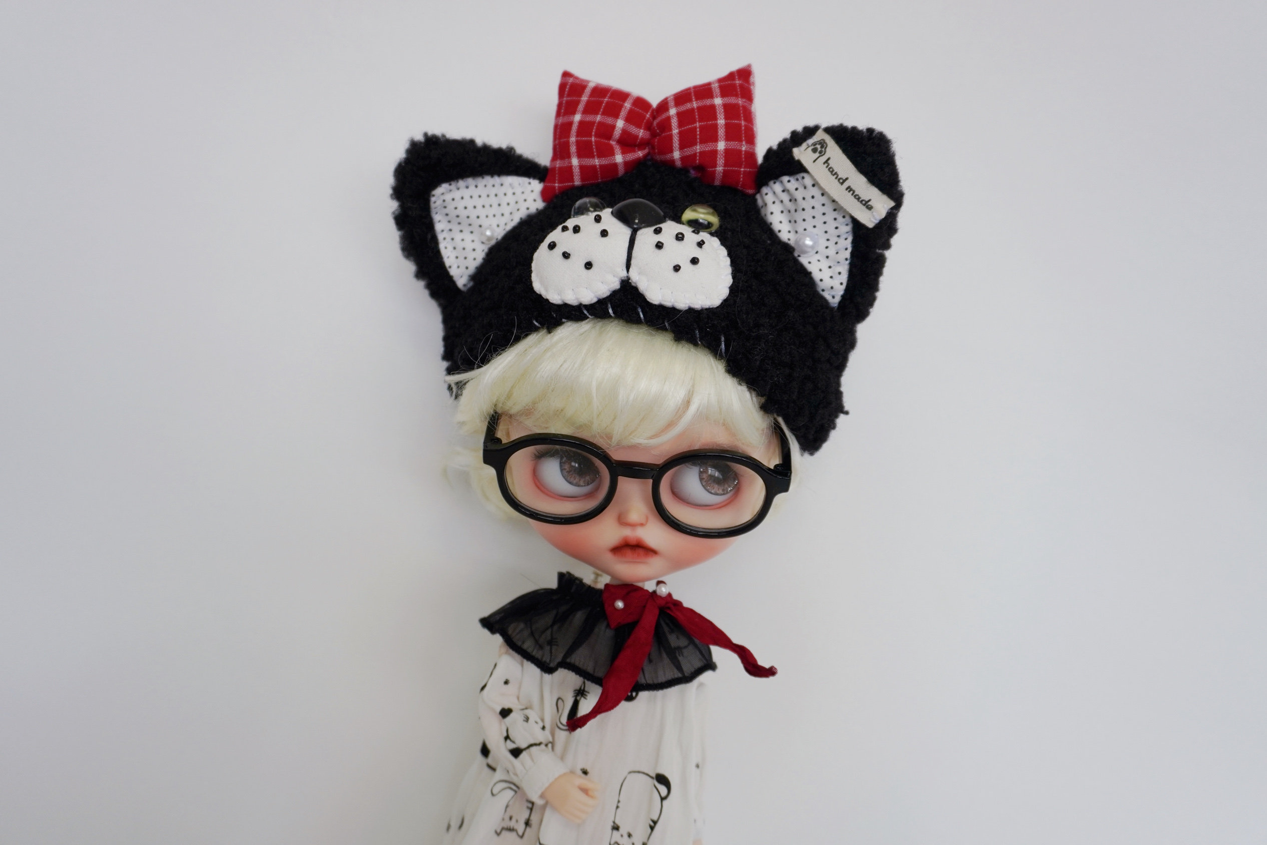 одежду полу ребенка 【blythe娃衣】黑猫小帽and连衣裙