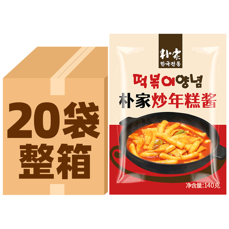 Park's Tteokbokki Sauce Korean Style Tteokbokki Sauce Sweet and Spicy Sauce Bibimbap Sauce Army Hotpot Sauce Hot Sauce Wholesale by the Box