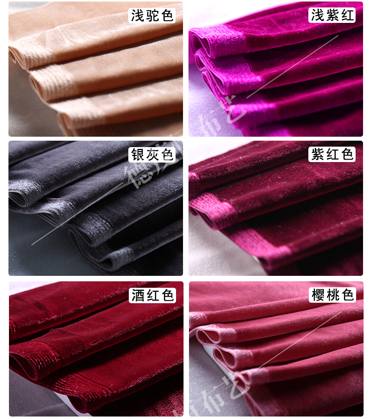 Nhung Hàn Quốc bốn mặt flannel vàng nhung nhung ít nhung thủ công vải tự làm vải cotton 2 chiều
