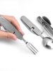 4-in-1 Detachable Multifunctional Outdoor Camping Foldableing Knife, Fork and Spoon Combination Fork Spoon Tableware Stainless Steel Table Spoon