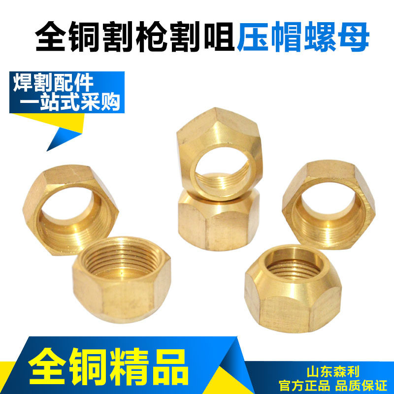 Cutting gun nut all copper cutting nozzle nut pressure cap screw g01-30 100 300 type cutting torch cutting handle accessories