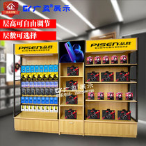  Mobile phone accessories display rack Multi-function hook shelf Supermarket shelf Product display cabinet Cosmetics display rack