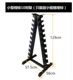 Professional Gym Double-Layer Dumbbell Rack Set 3 Pairs 6 Pairs 8 Pairs 10 Pairs Dumbbell Storage Small Dumbbell Rack for Home Use