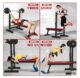 Men's Weightlifting Bench Home Barbell Set Rack Foldable Bench Press Bench Fitness Equipment Multifunctional Bench Press Rack for Women