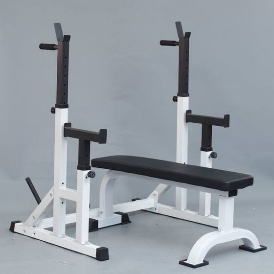 Adjustable Squat Rack Barbell Rack Weight Bench Bench Press Rack Home Fitness Equipment Set Weight Rack Dumbbell Bench