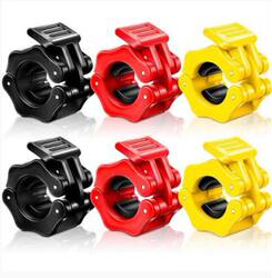 Barbell Bar Clip 50mm Quick-Release Barbell Weight Plate Fixing Quick Clip Lock Olympic Barbell Bar 2.5cm Small Hole Bar