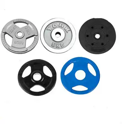 Barbell piece Large hole piece Small hole piece Clearance treatment Electroplating Hand grab enamel coated rubber environmental protection household fitness dumbbell piece