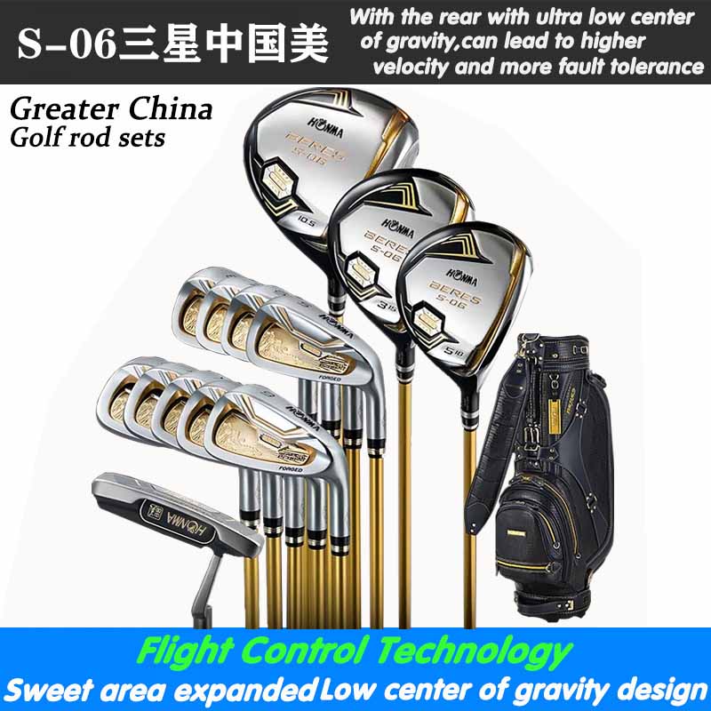Japan imports a full set of golf clubs red horse S-06 Samsung Chinese beauty men's carbon clubs
