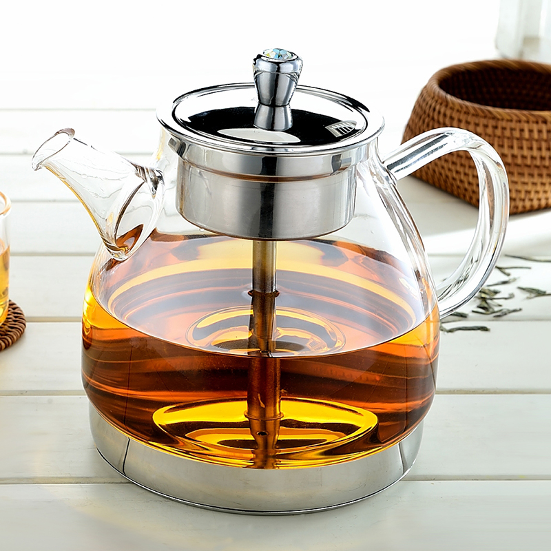 Heated glass cooking teapot single kettle electromagnetic oven special steam white tea cooking tea cupboard teapot large capacity
