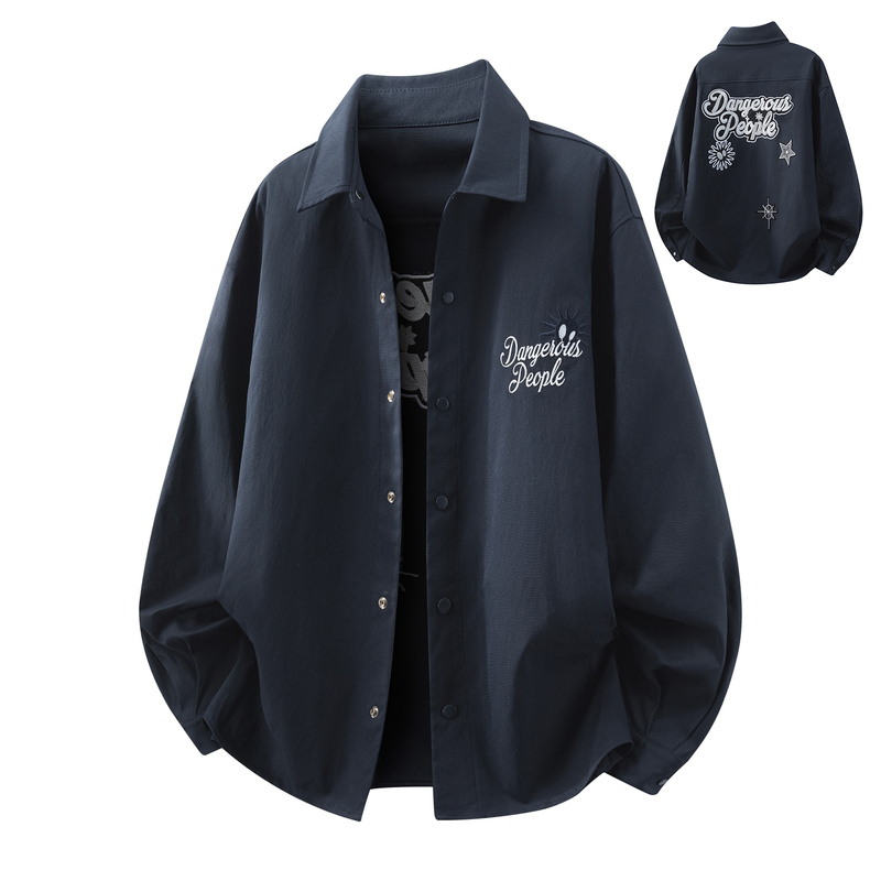 2026 New Long-Sleeved Shirt for Boys 12 Years Old Spring and Autumn Jacket 15-Year-Old Teenagers Handsome Shirt 13-Year-Old Student Top