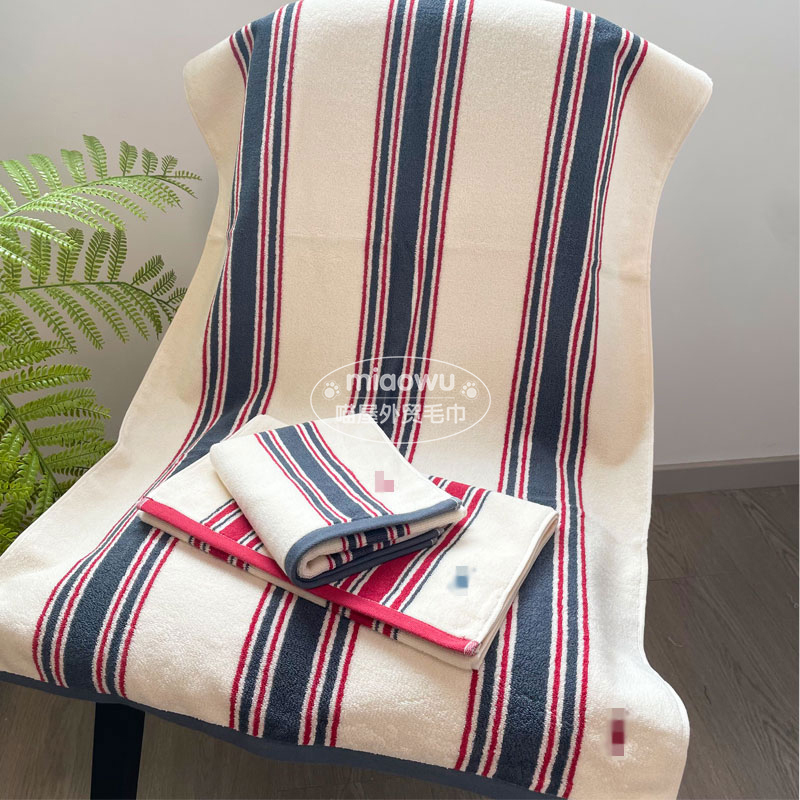 Foreign Trade Export Order Pure Cotton Embroidered Pony Square Towel Set Couple Style Bath Towel Household Face Towel
