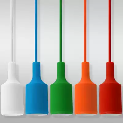 Woven rope hanging line E27 screw Port lamp holder supermarket fresh lamp pork lamp chandelier special hanging line is strong and anti-breaking