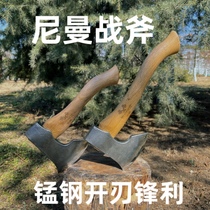 Manganese Steel Forged Home Outdoor Camping Neman High Hardness Cleaved Chopping Wood Chopping Wood Carpenter Small Hand Axe