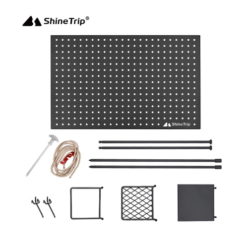 Дорожное универсальное снаряжение для кемпинга, система хранения, портативная подвесная доска, стенд, полочное освещение