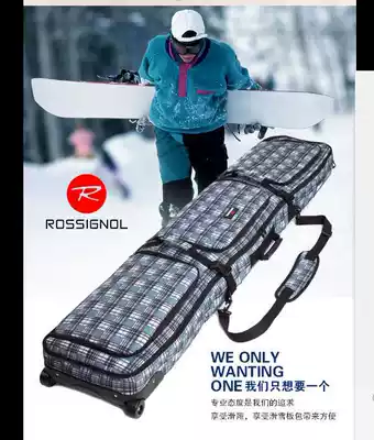 Wheeled double board snowboard bag ski shoe retainer bag double shoulder shoulder shoulder portable double board bag factory direct sale