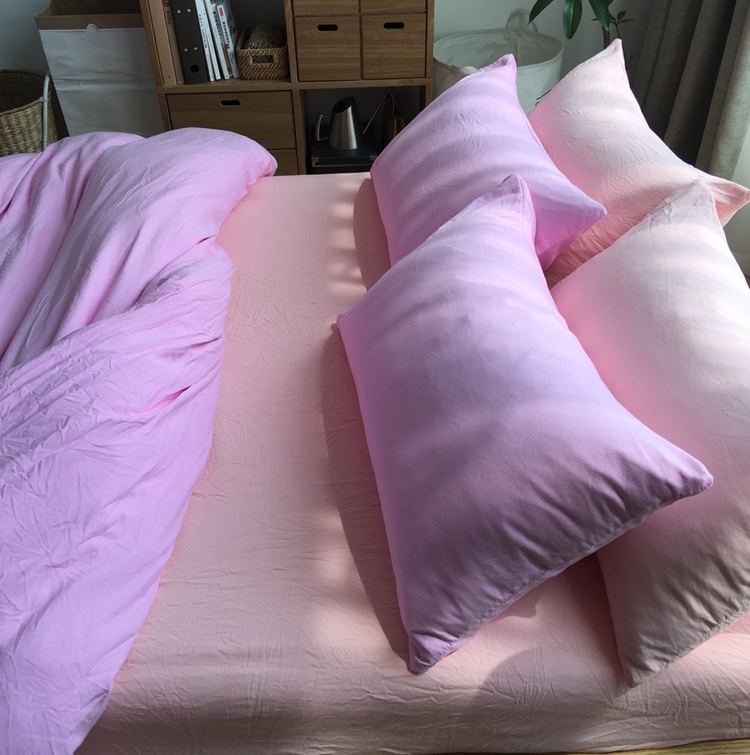 Vỏ bông dày giặt sạch màu vỏ gối đơn 48 74cm vỏ gối đặt bông gòn màu xám bạc - Gối trường hợp gối nằm cho bé