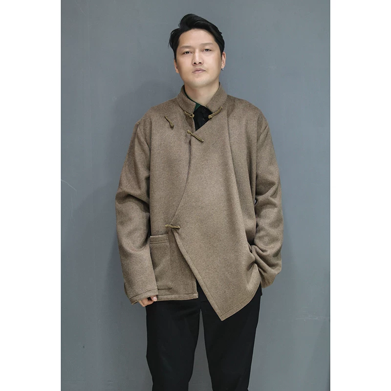 Retro elite short double-sided cashmere summer woolen demi-season jacket