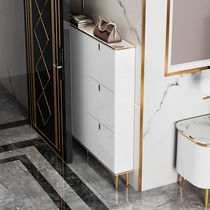 Light Extravagant Ultra Slim Flipper Shoe Cabinet Home Doorway Minimalist Modern Narrow-in-the-family-in-house 17cm Small family Type New