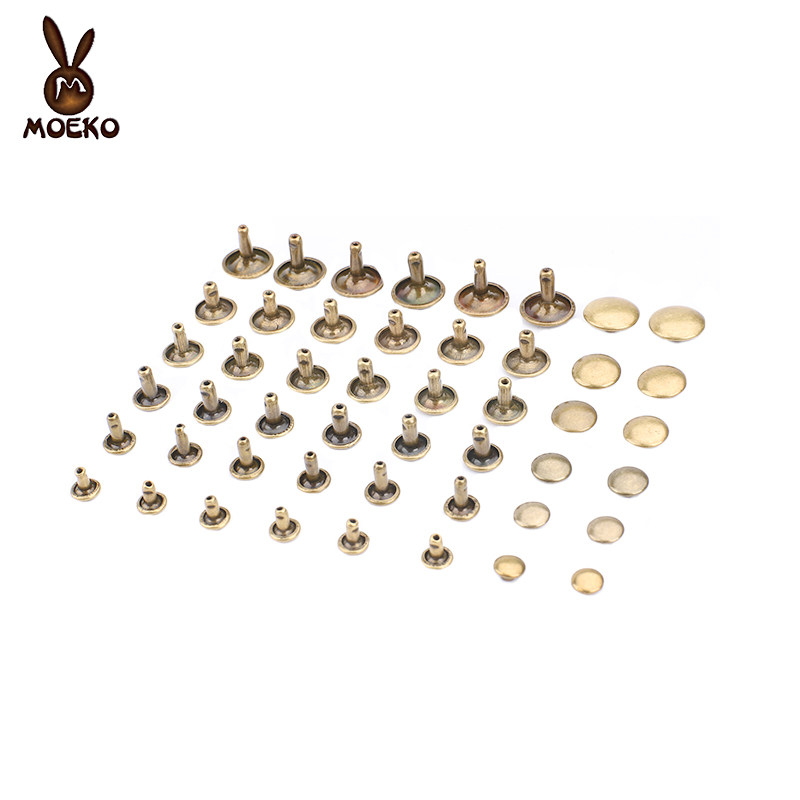 Leather diy handmade leather production double-sided rivets hit nails Bag hardware accessories rivets