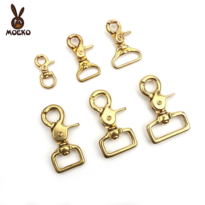 Leather furniture Diy hardware consumables pure copper hook lobed lobster button dog Bags Five Gold Accessories Wallet Hook Shoulder Strap Buckle