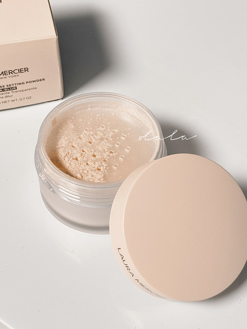 ລຸ້ນໃໝ່~LauraMercier/LM Laura powder cover loose powder 20g soft light matte setting powder translucent