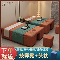 Thai massage spa bed manufacturer customizes reinforced beauty club stepping back and pushing back soft oil pushing and ear picking physiotherapy bed