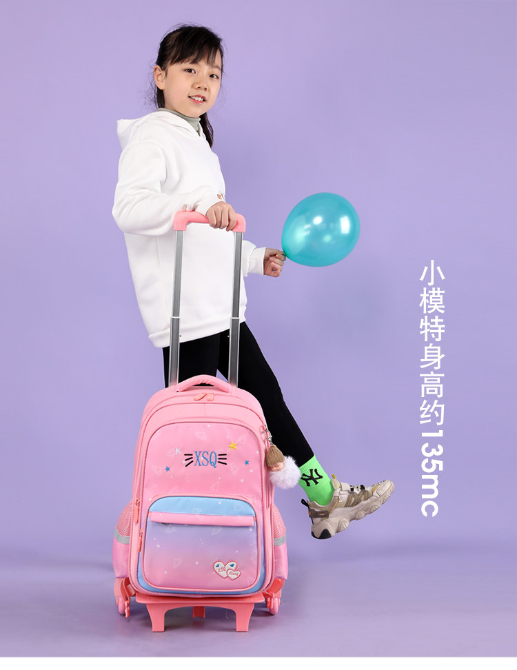 Детский чемодан 新款拉杆书包小学生女孩6-12周岁女童公主二三到六年级防水减负 OTHER