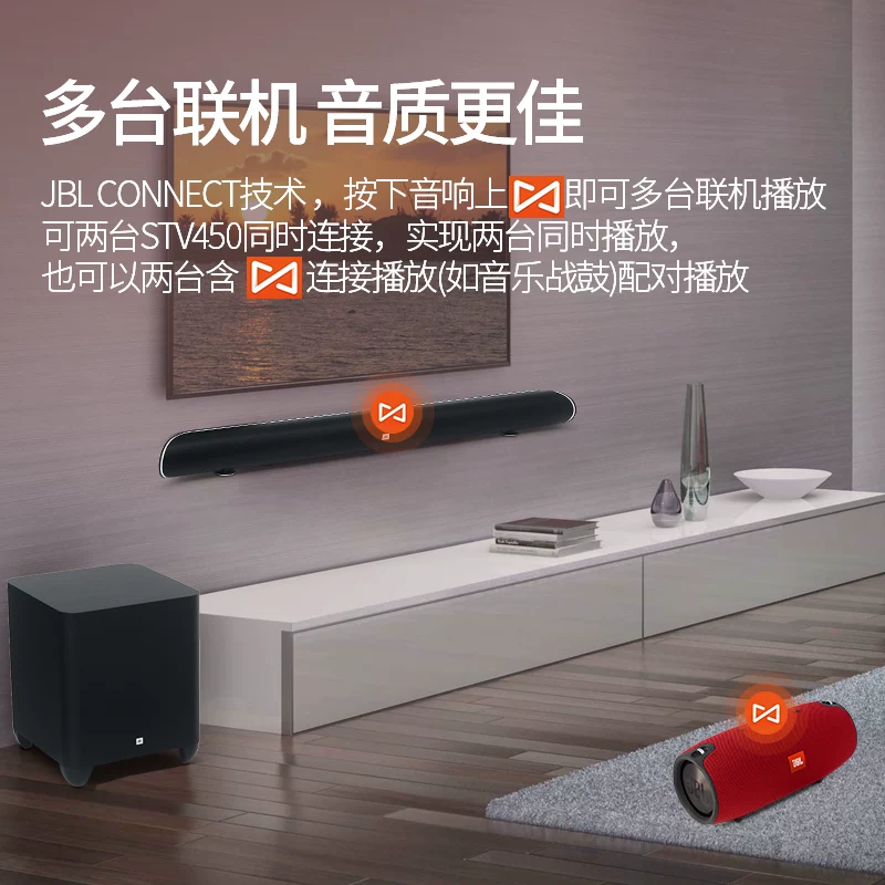 JBL Cinema STV450 Эхо, 4K HD ТВ, 2.1 Bluetooth, басовый саундтрек домашний театр