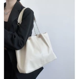 Сумка через плечо, вместительная и большая сумка на одно плечо, из натуральной кожи, изысканный стиль, подходит для студента