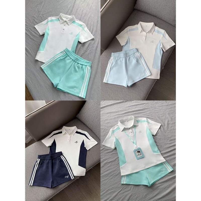 Jk Uniform Original Authentic New Top College Sports Embroidered Polo Shirt Volleyball Gymnastics Suit for Women Summer Jk Uniform Original Authentic New Top College Sports Embroidered Polo Shirt Volleyball Gymnastics Suit for Women Summer