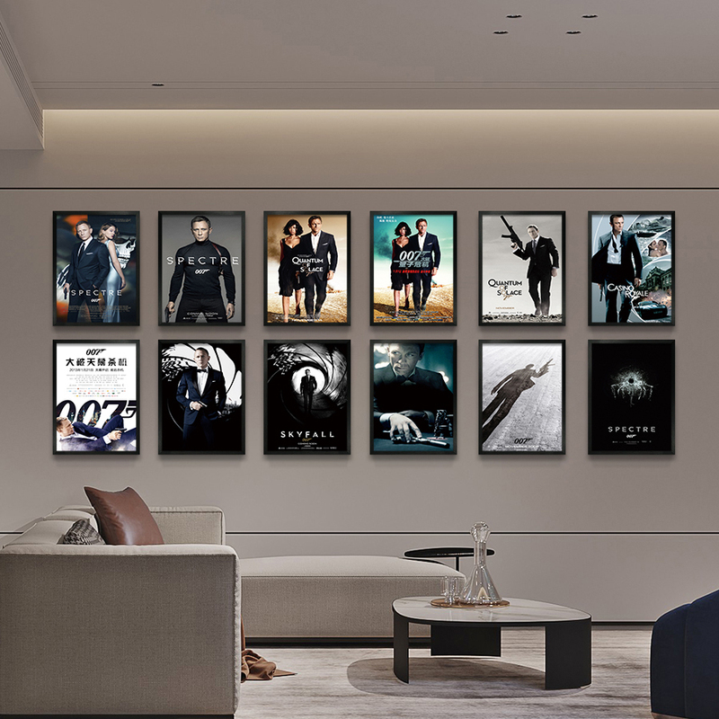 Daniel Corger 007 Series Classic Movie Poster Decorative Painting Cafe Hanging Painting Study Mural