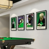 Бильярдная комната декоративная живопись Ding Junhui Snooker Star Poster имеет картину картины, отдых и развлечения, настольный теннисный зал, висящие картины