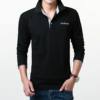 Black gray collar long sleeve