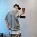 dannyandzee Летняя трендовая цветная хлопковая футболка с коротким рукавом для влюбленных, круглый воротник, оверсайз