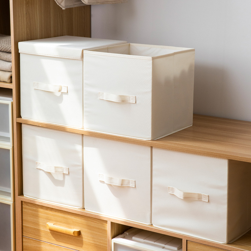 Fabric Storage Box, Foldable, for Home Use, Clothes and Toy Storage Bin, Square Grid Cabinet, Miscellaneous Items Organizing Basket with Lid Fabric Storage Box, Foldable, for Home Use, Clothes and Toy Storage Bin, Square Grid Cabinet, Miscellaneous Items Organizing Basket with Lid