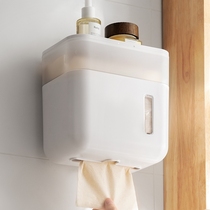Toilet waterproof paper towel box Home Toilet free of punching paper Toilet Paper Contained shelve Wall-mounted Cramps